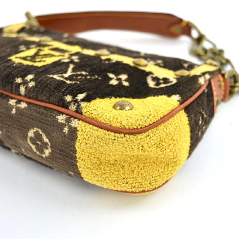 Louis Vuitton Monogram Trompe loeil Pochette Accessoires Handbag Terry Cloth - Picture 7 of 11
